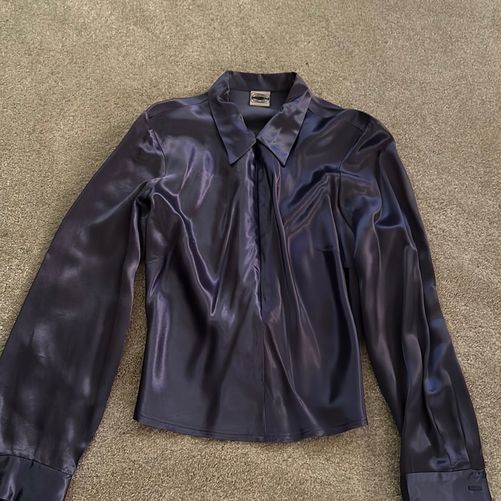 Jeans Wear Purple Zipper Front Blouse 👚Great, preloved condition